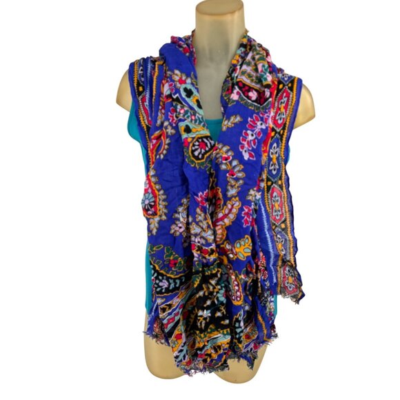 Vera Bradley Womens Colorful Paisley Pattern Scarf Shawl Wrap - Picture 10 of 10